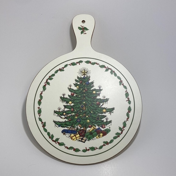 Vintage Cloverleaf Christmas Tree cheese board - Picture 1 of 6